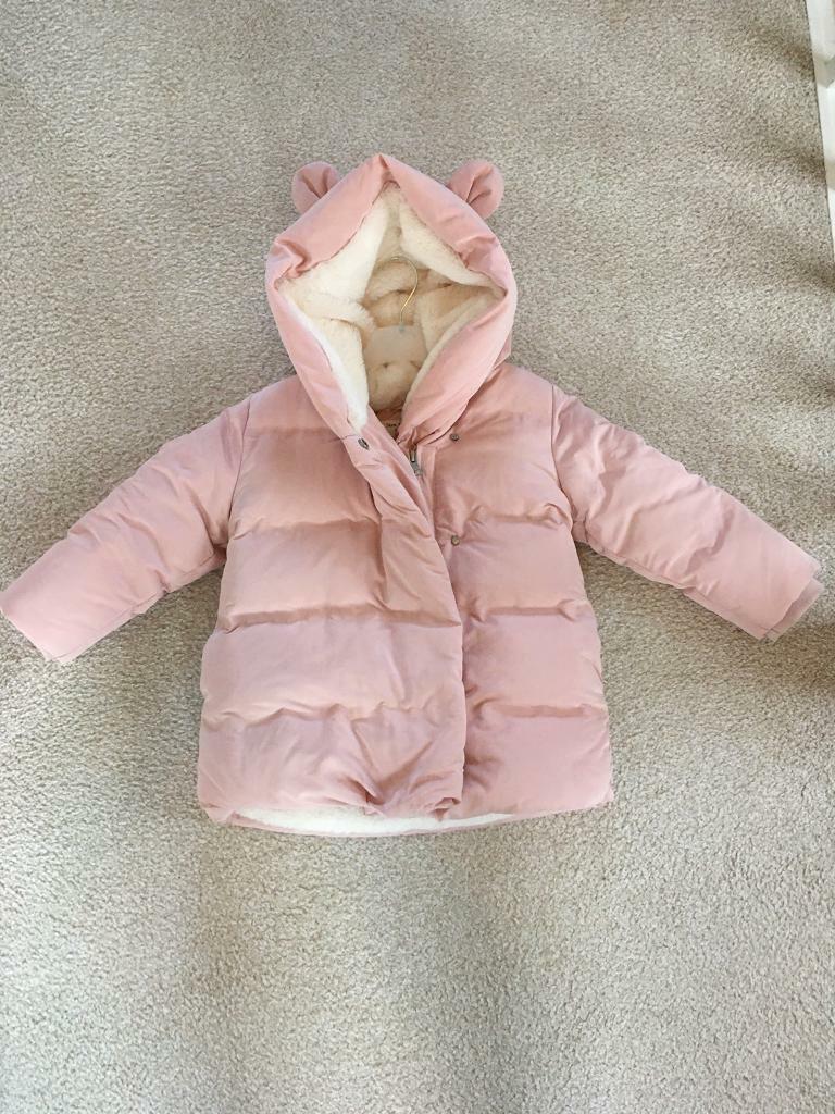 zara baby girl down jacket